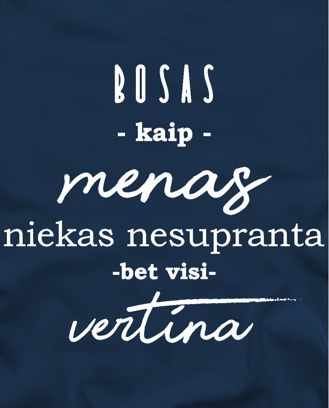 Bosas kaip menas